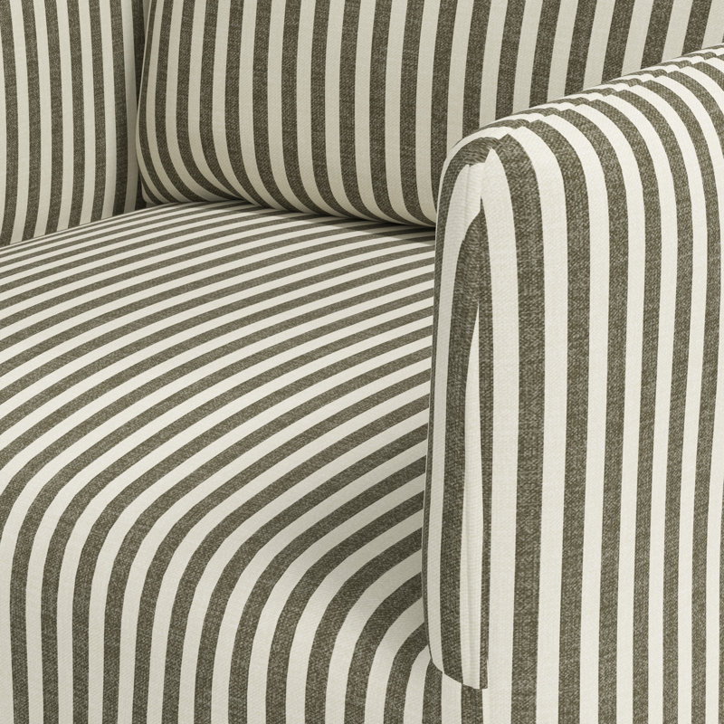 Lindy Arm Chair, Jane Stripe Laurel