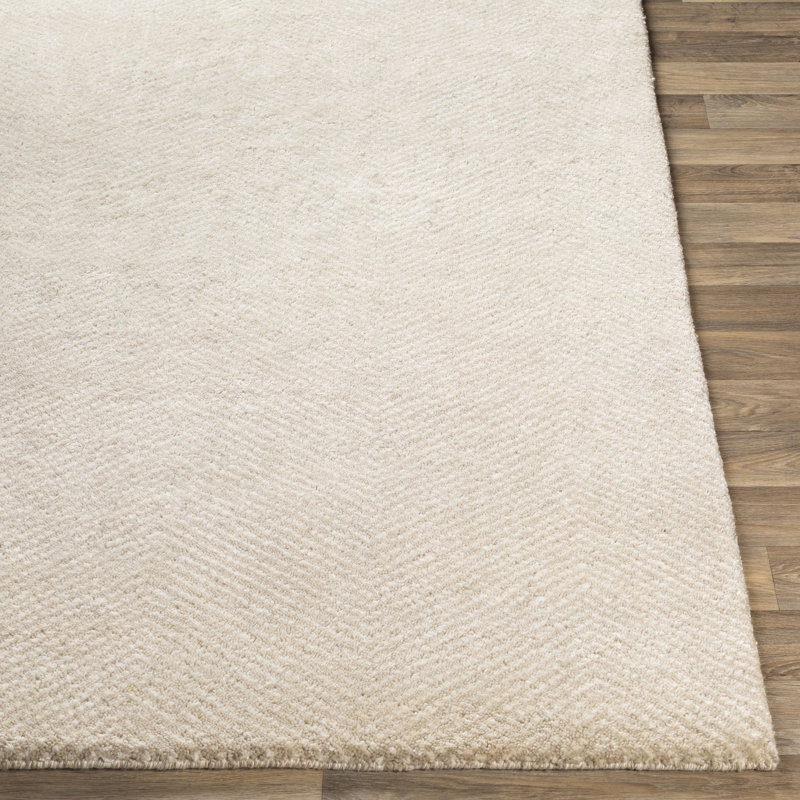 Tapis beige / ivoire noué à la main Aanay, Rectangle 2 pi x 3 pi