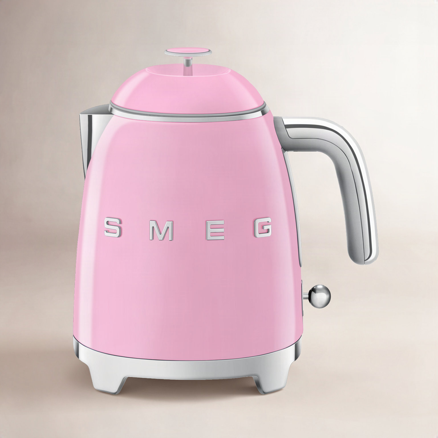 SMEG 50s Style 3-Cup Mini Electric Kettle, Pink