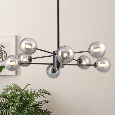 Lustre spoutnik à 8 lumières de style moderne Jerikah
