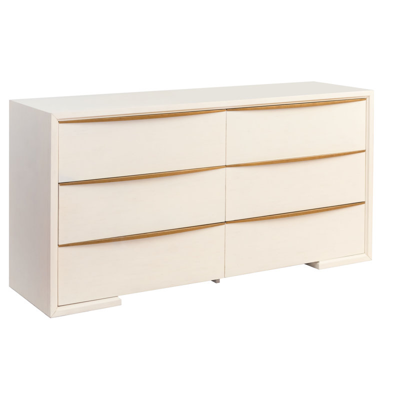 Milano 6-Drawers Dresser In Antique White