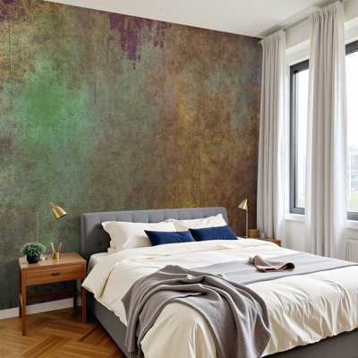 Murale auto-adhésive moderne pour la chambre à coucher l 96 po x H 69 po Peel and Stick