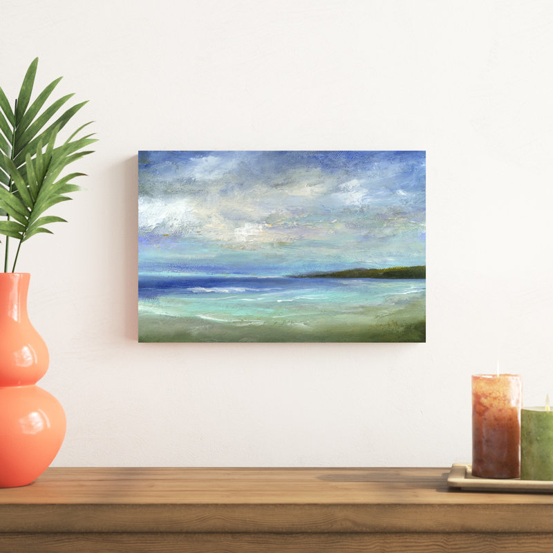 Island Inlet - peinture sur toile tendue, H 12 po x l 18 po x P 1,25 po