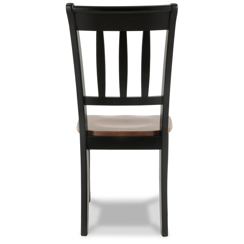 Cohbath Side Chair, Black/Brown