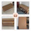 Banc brun en similicuir rembourré Burlywood-1799953395