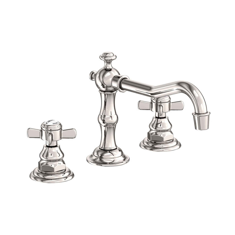 Fairfield Widespread Bathroom Faucet with Drain Assembly, Polished Nickel