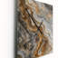 Gold And Grey A Marble Effect II - Abstract Marble Wall Clocks-1576471902