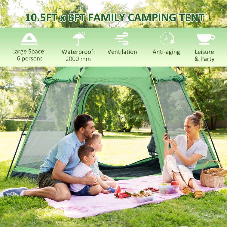 Leisure Sports Auvent extérieur Wakeman - Abri escamotable avec  moustiquaire et protection UV pour le camping - Wayfair Canada