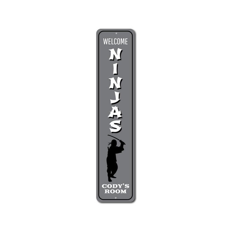 Enseigne Ninjas, H 6 po x l 24 po x P 0,063 po