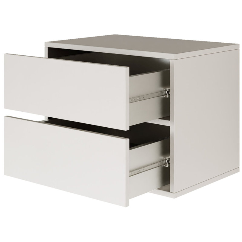 50cm W Manufactured Wood Bedside Table