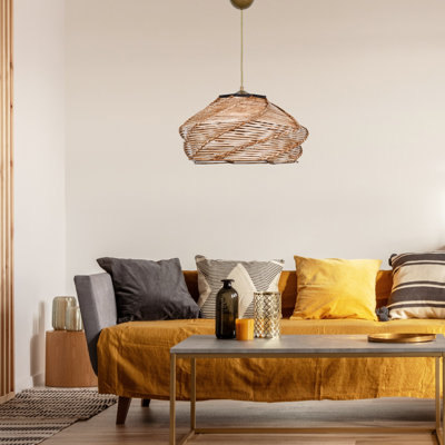 Luminaire suspendu en dôme à 1 lumière Reczkowski