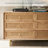 Modern Rattan Woven Solid Wood Accent Chest