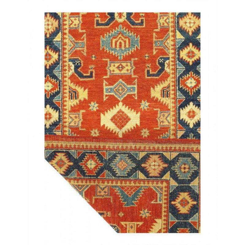 Vrishin Southwestern Area Rug in Rust