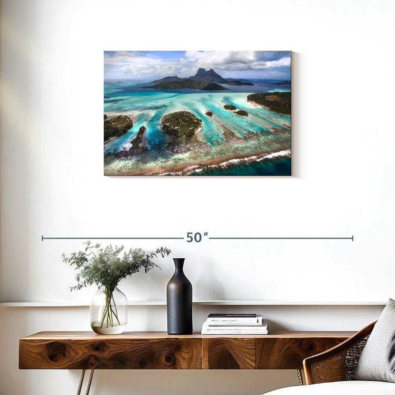 Gillard Bora Bora Lagoon, H 20 po x l 30 po