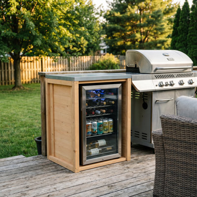 27.6" W  Outdoor Kitchen Island