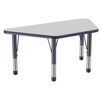 Trapezoid T-Mold Adjustable Height Activity Table -  Factory Direct Partners, 10068-GYNV