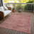 Machine Washable Indoor/Outdoor Claudian ACN1631 Terracotta Rug-104235759