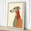 Greyhound in Geometry Mid-Century - Wrapped Canvas-1422221649-1422221641