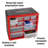 12 Drawer Storage Cabinet- Plastic Organizer with 4 Large & 8 Small Compartments- Desktop or Wall Mount for Hardware, Parts, Crafts & More by Stalwart