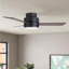 Ventilateur de plafond à 3 pales de 42 po avec ensemble d'éclairage et télécommande Arielmarie, 3 couleurs DEL, moteur à courant continu silencieux à 6 vitesses, minuterie-1149063660