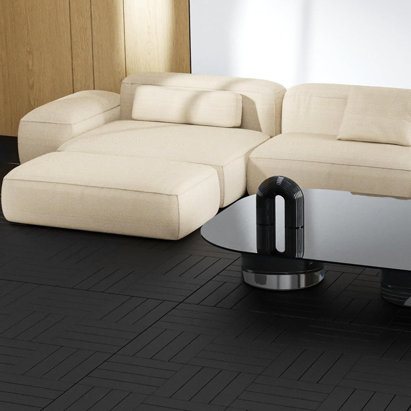 Carreaux de terrasse emboîtables en plastique - Revêtement de sol extérieur imperméable toutes saisons pour patio, jardin, porche, bord de piscine, balcon, cour arrière, gris foncé