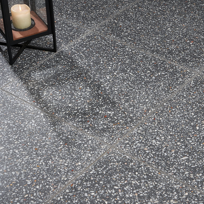 Carreau Bond pour plancher et mur en terrazzo poli 16,14 po x 16,14 po Bond Tile, Frêne