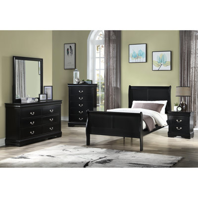 Lit simple de style bois massif au fini cerisier brun avec glissières de tiroir en métal et Opinions de teintes de la collection de fond de qualités