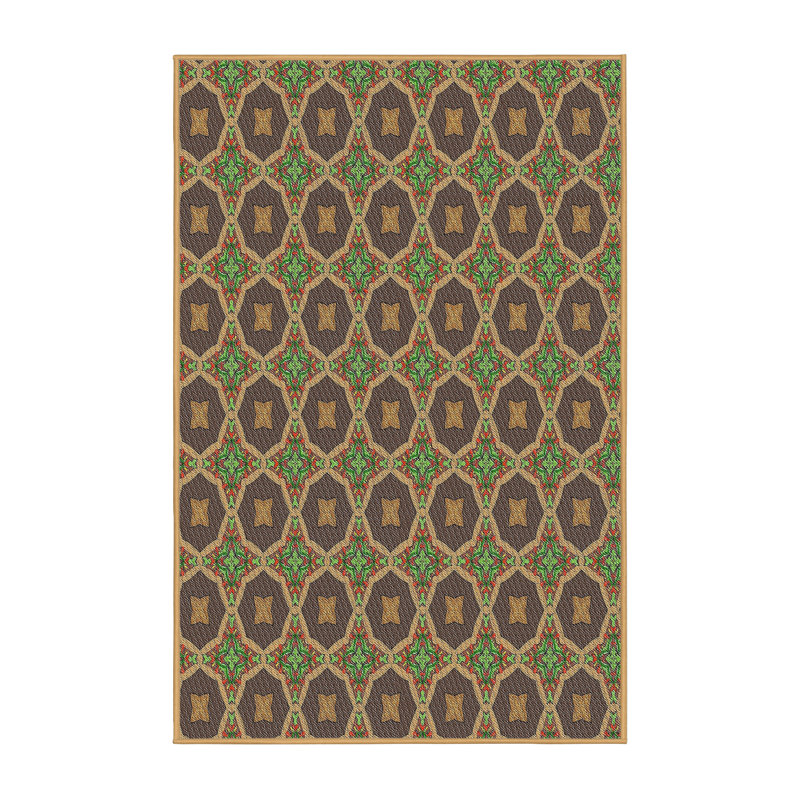 Geometric Indoor Rug, Rectangle 5' x 7'