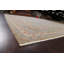 Tapis bleu clair / orange en laine Ziegler