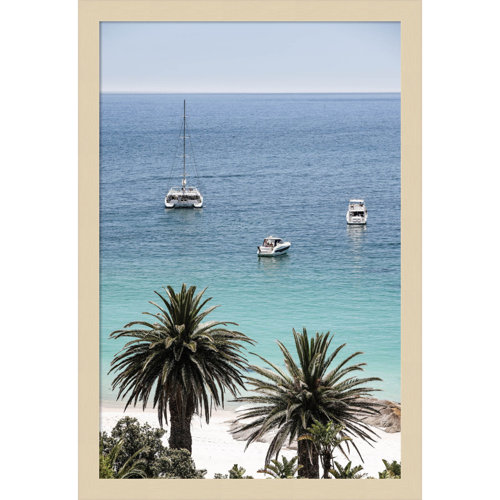Rothschild "Camps Bay Beach" Print, Brown, 21" H x 15" W