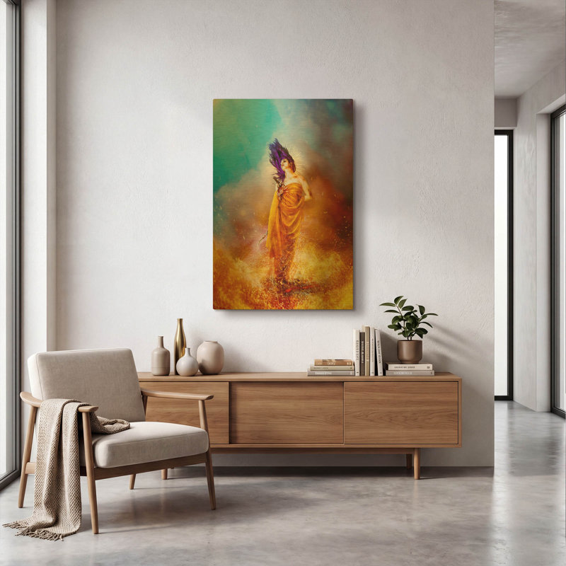  «Plus Ultra» par Mario Sanchez Nevado, art mural en métal doré, 24 po x 36 po, 24 po x 36 po
