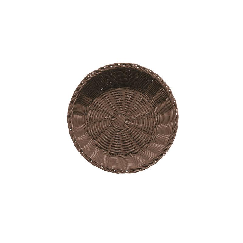 Excelsa Plastic Decorative Basket, Brown