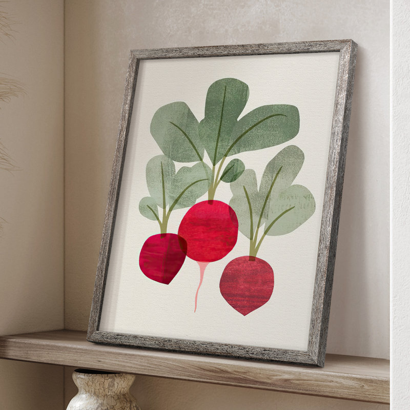 «Organic Veg I», reproduction encadrée - bois massif 2774229, H 21 po x l 17 po