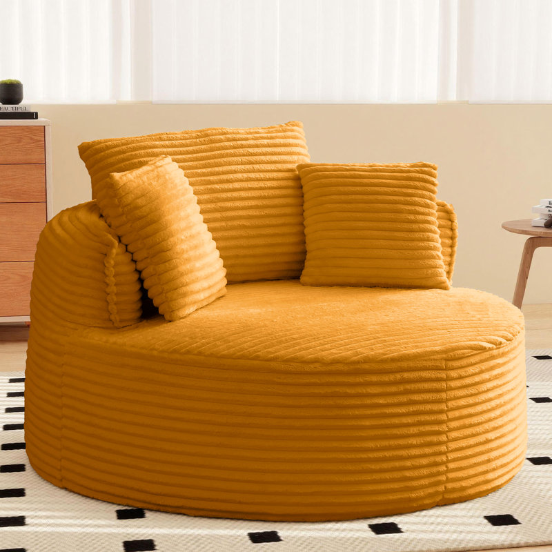 Chaise longue 53 po, Jaune