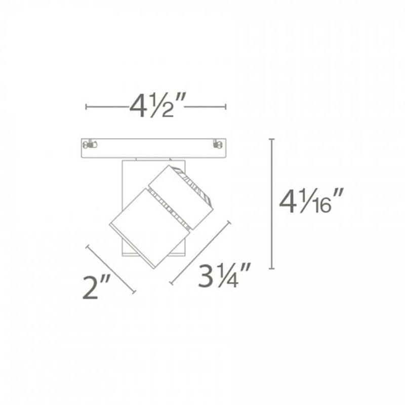 Exterminator II Track Head, 2700K/85, Black, Flood