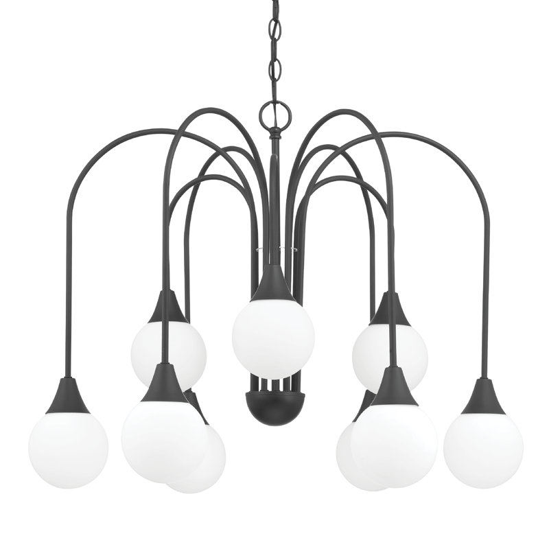 Plafonnier lustre 9 lumières Hunter Valadon