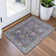 Machine Washable Indoor/Outdoor Xhevrie Grey Rug