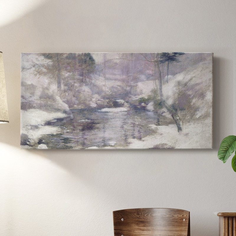 Série paysage - CMXLVI - Toile tendue avec châssis - Prêt à accrocher, H 16 po x l 32 po