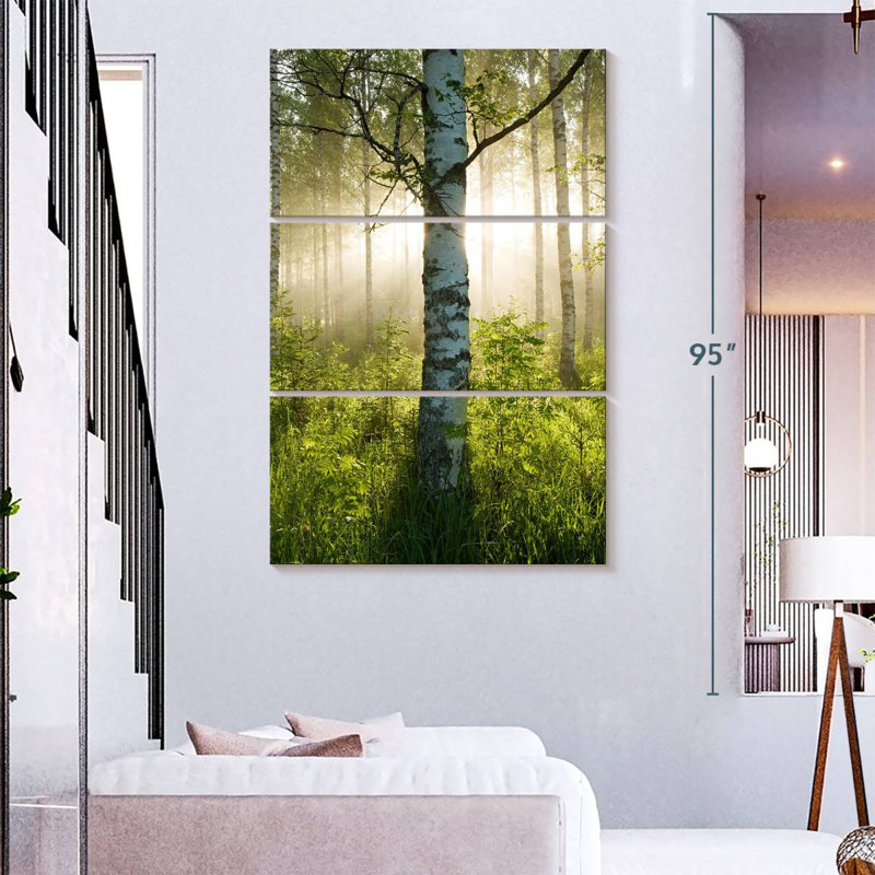 Harnek Sunlit Birch Tree, 57" H x 36" W
