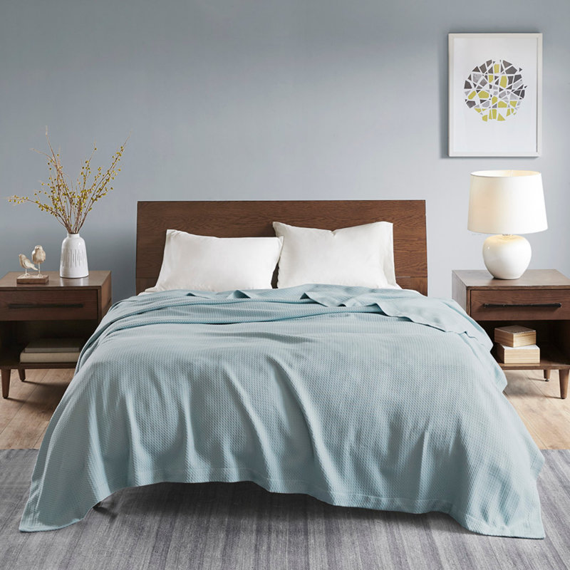 Blanket, Full/Double, Light Turquoise