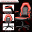 Fauteuil de jeu et de course pivotant réglable en cuir Inbox Zero Racing-1636668377