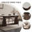  Sintered Stone Solid Wood Oak white and brown Dining Table-613329688