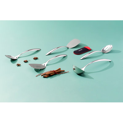 Cuisipro Tempo Slotted Turner, 18/8 Stainless Steel, Spatula, For Cooking, Flipping, 14.75”, 37.5cm