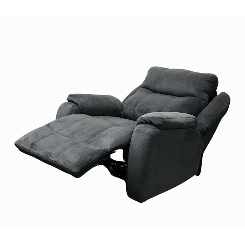 Hercules Power Headrest Big Man's Wall Recliner, Black Chenille