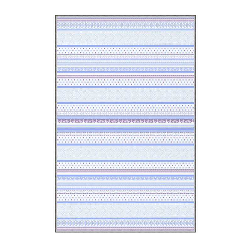 Elegant 3D Printed Area Rug, 4.6 x 7.2 ft | 1% Polyester, .31 in Pile Height, Antibacterial | Non-Slip PVC Felt Dot Underside, Machine Washable, Perfect for Living Room or Bedroom, Durable & Stylish Design