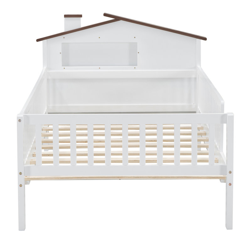 Lit plateforme Alantae, Simple, Blanc