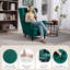 HOMCOM Modern Accent Chair Wingback Armchair High Backrest-1409955373