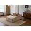 Chaise longue avec 3 coussins décoratifs et accoudoirs larges-2072613793