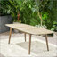 Table de salle à manger d'extérieur en bois d'acacia avec design à lattes traditionnelles, parfaite pour les réceptions extérieures polyvalentes et durables-1108253672
