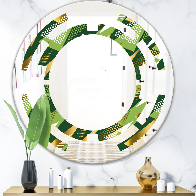 Miroir mural Traditional, H 31,5 po x l 31,5 po, Espace triangulaire I